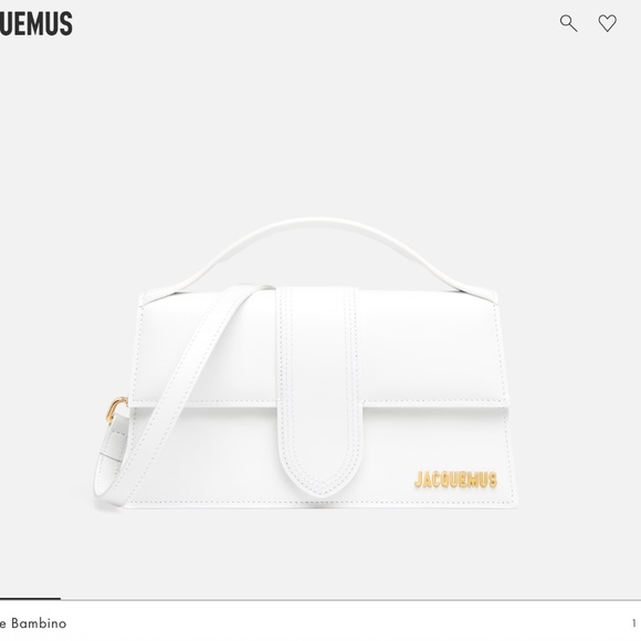 Jacquemus ‘Le Grand Bambino’ Bag - White - With Dust Bag + Extra Gold Strap - Picture 6 of 6